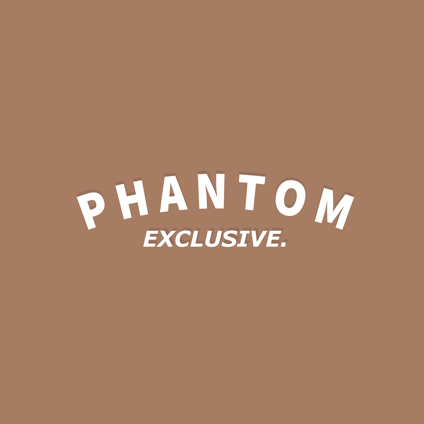 Phantom Exclusive - Womens Crop Top - Coffee Brown - White Text