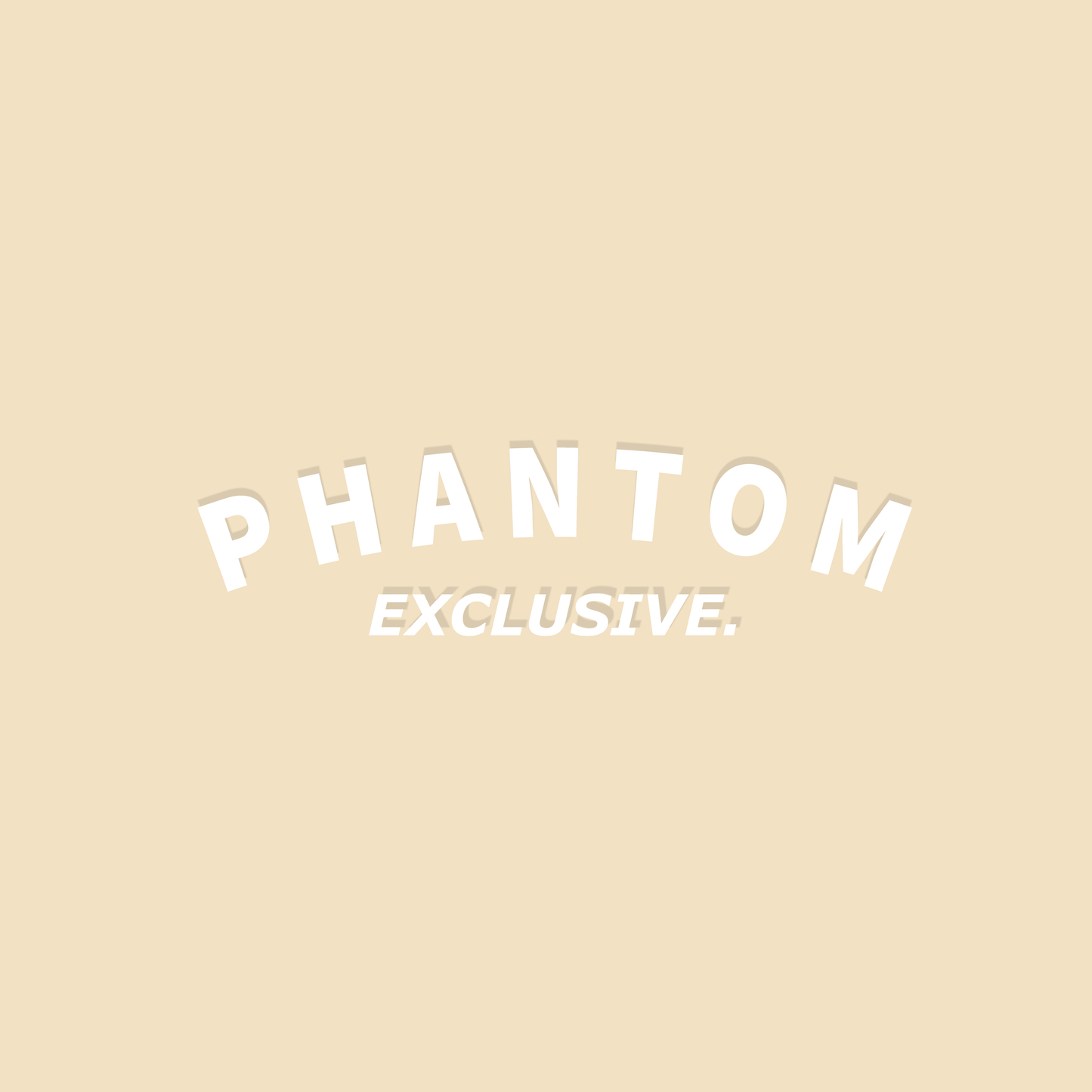 Phantom Exclusive Women's Comfy Joggers - Beige - White Text