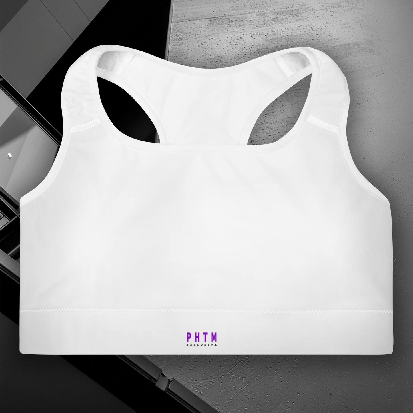 Padded Sports Bra - Limited Edition - White & Purple