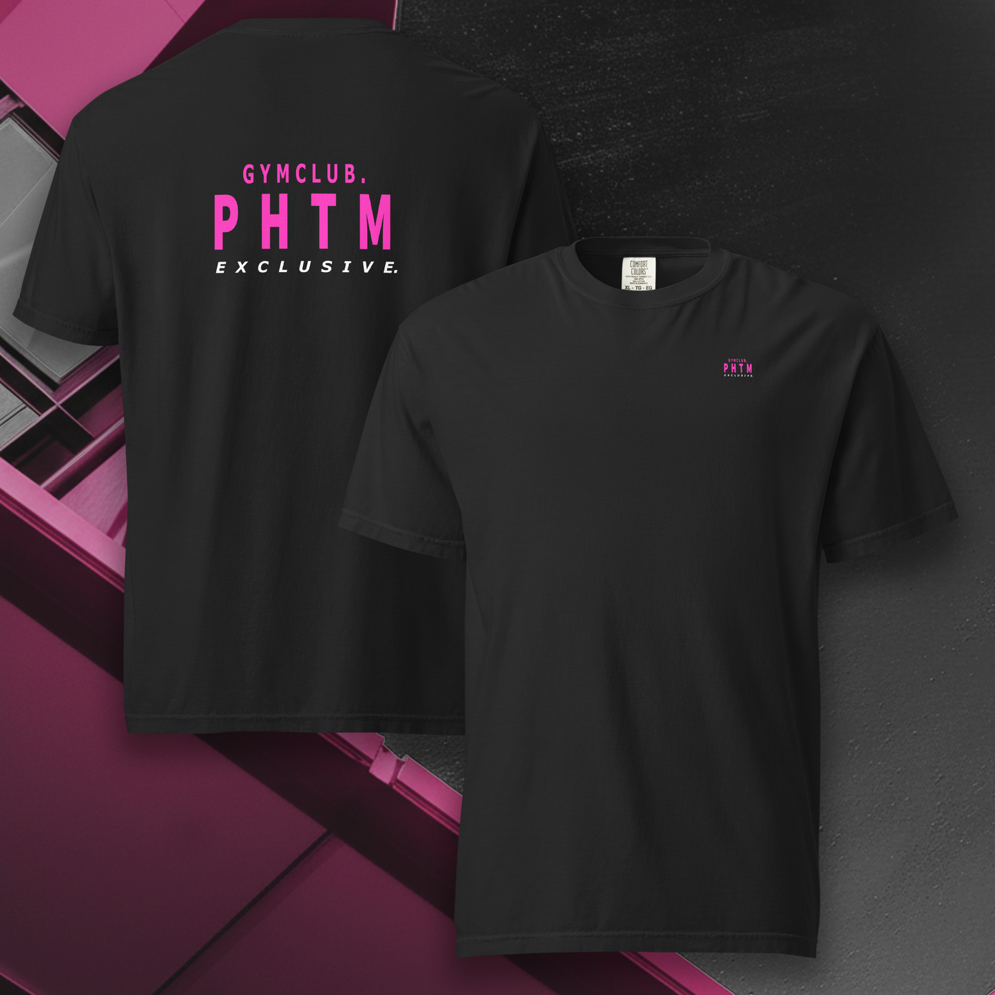 Women's - Premium Cotton Gym Pump Cover - Black & Pink