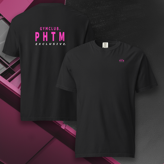 Women's - Premium Cotton Gym Pump Cover - Black & Pink