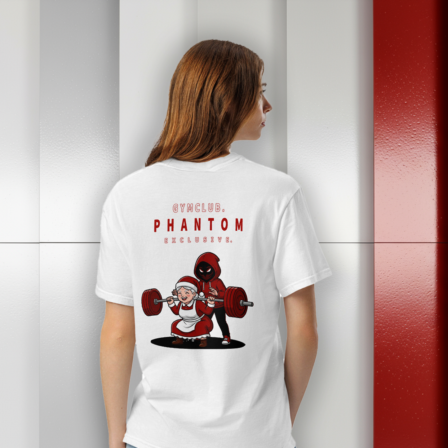 Women's - Christmas Gym Pump Cover - Mrs Claus Design