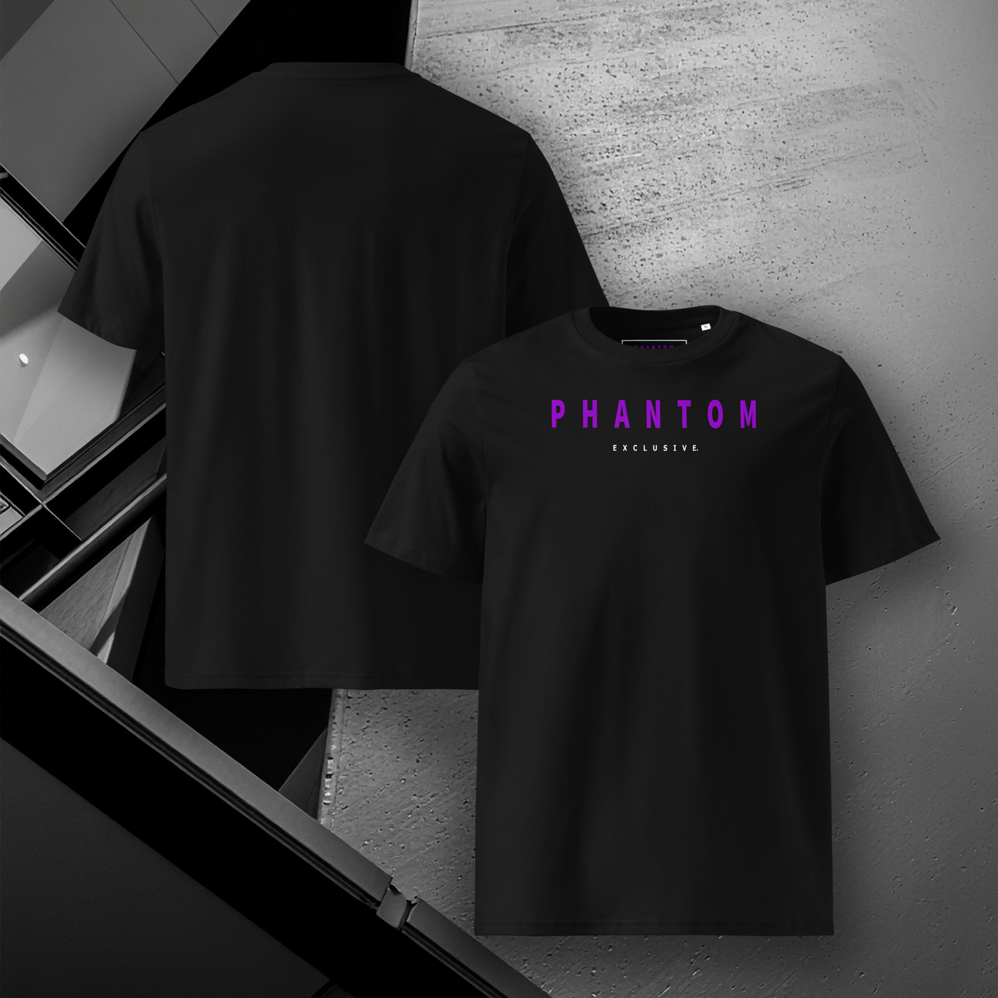 Limited Edition - Premium Cotton T Shirt - Black and Purple