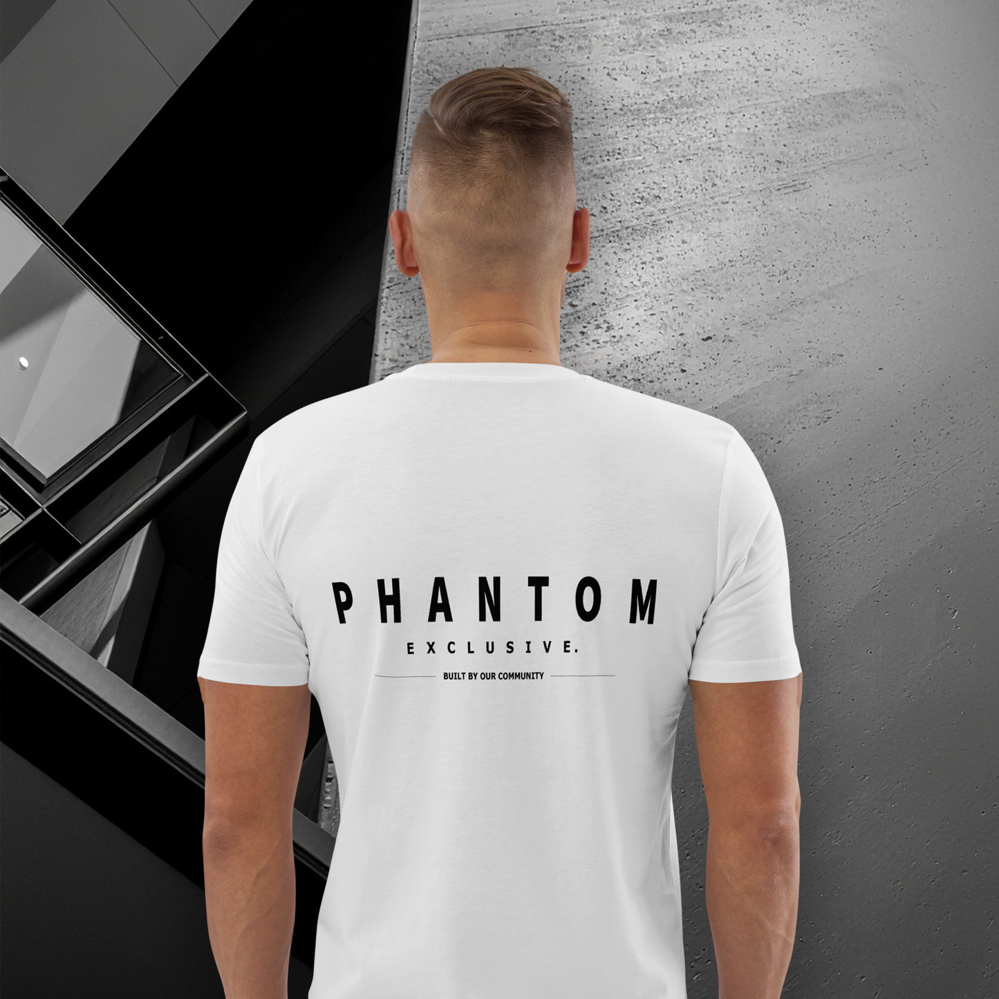 Premium Cotton Community T Shirt - White & Black