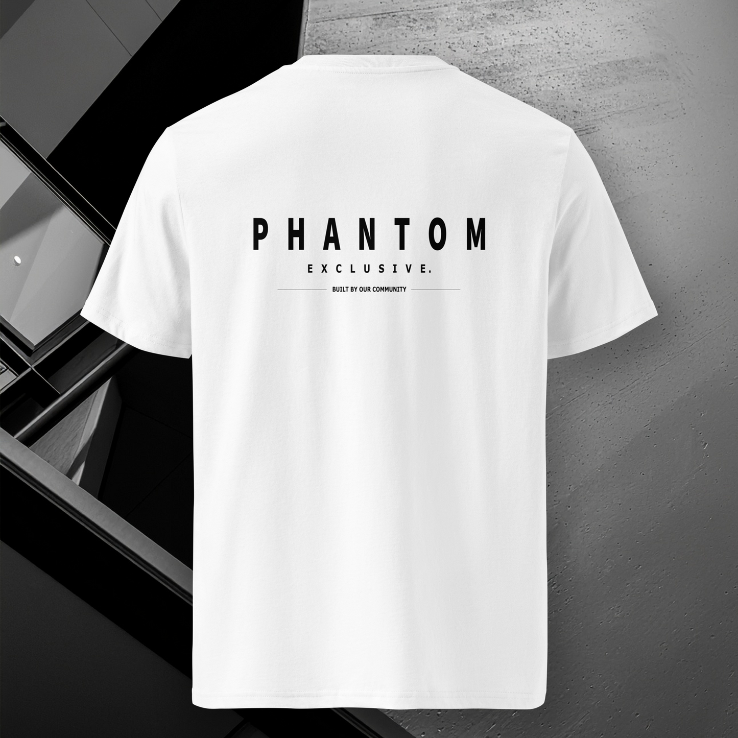 Premium Cotton Community T Shirt - White & Black