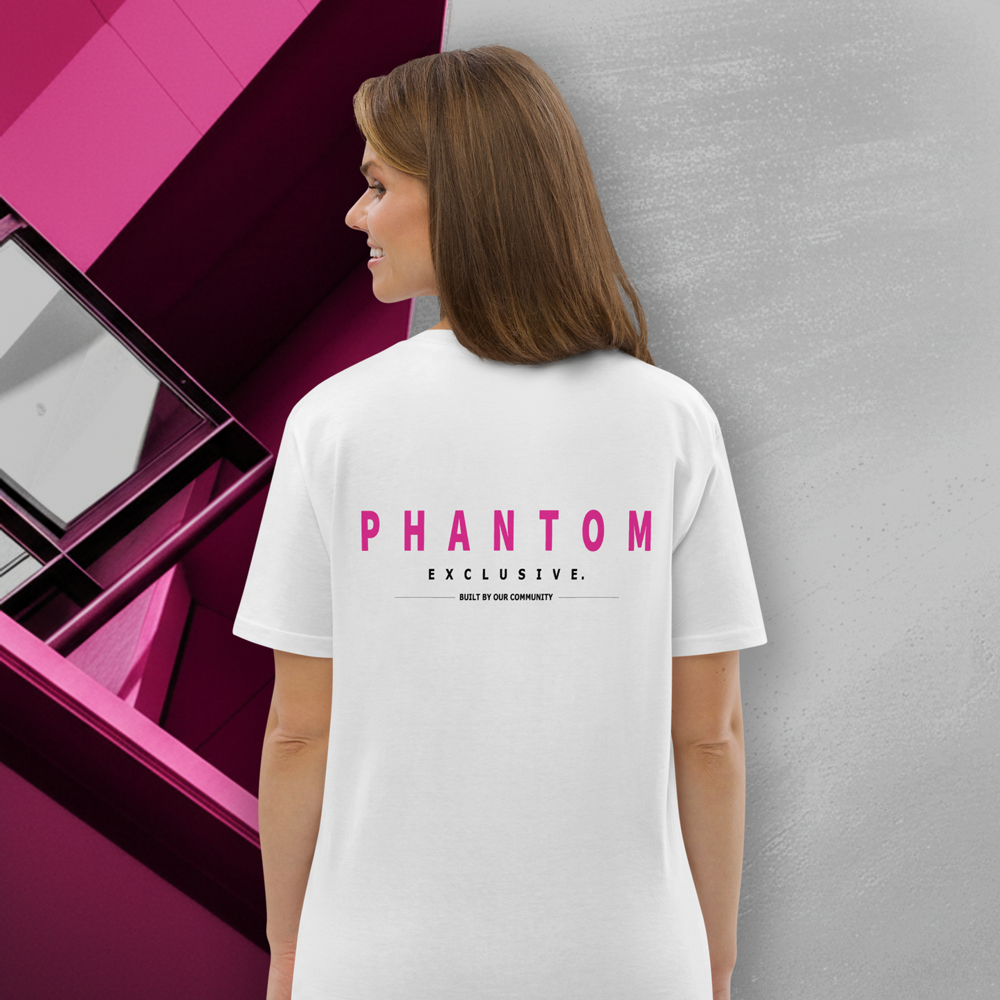 Women's - Premium Cotton T Shirt - Modern Back Print