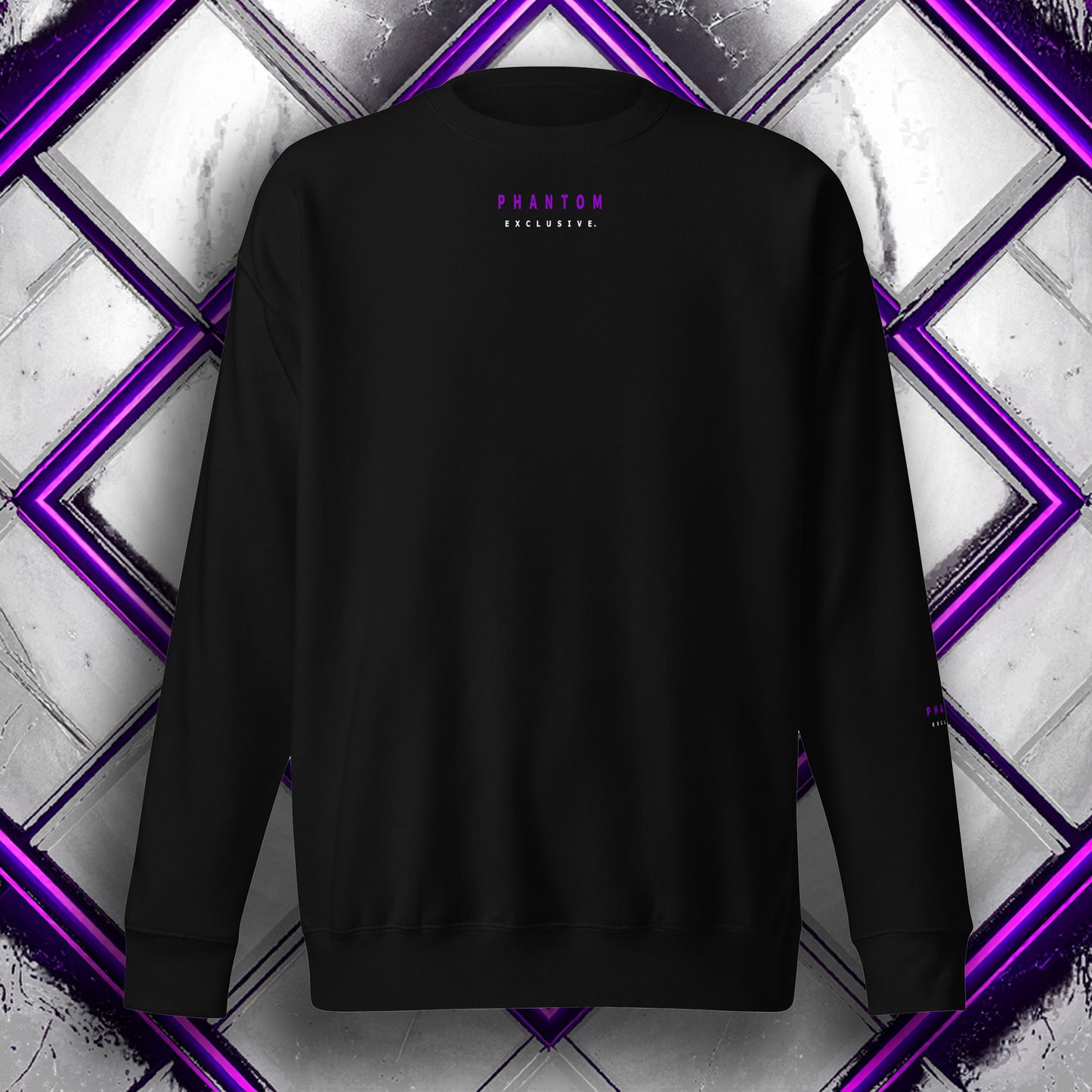 Mens - Premium Limited Edition Hoodie - Fitted - Black & Purple