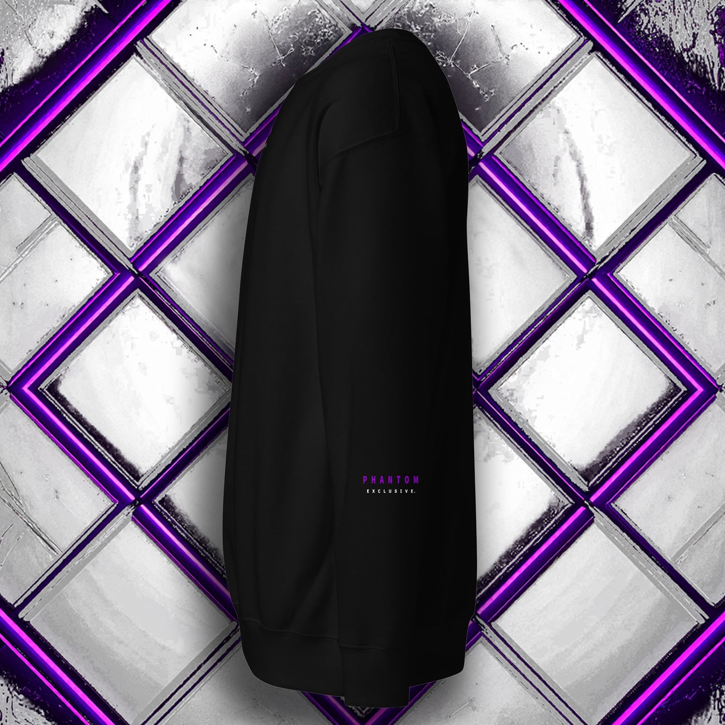 Mens - Premium Limited Edition Hoodie - Fitted - Black & Purple